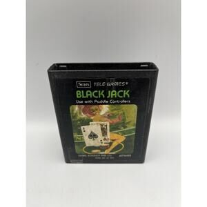 Black Jack (Atari 2600, 1977) Cartridge Only ~ Tested & Working